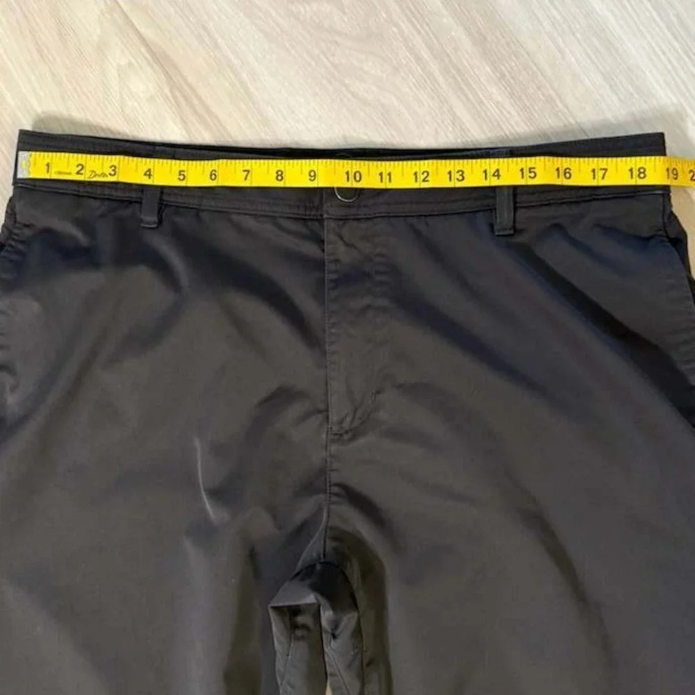 Hurley Jet Set Tech Pant Mens Black Straight Leg Casual Travel Size 40x30